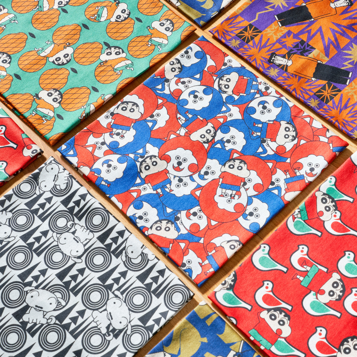 蠟筆小新角色圍巾