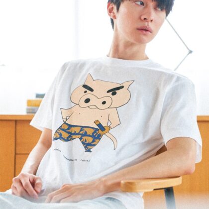 〈又鬼 × 肥嘟嘟左衛門〉蠟筆小新角色T恤